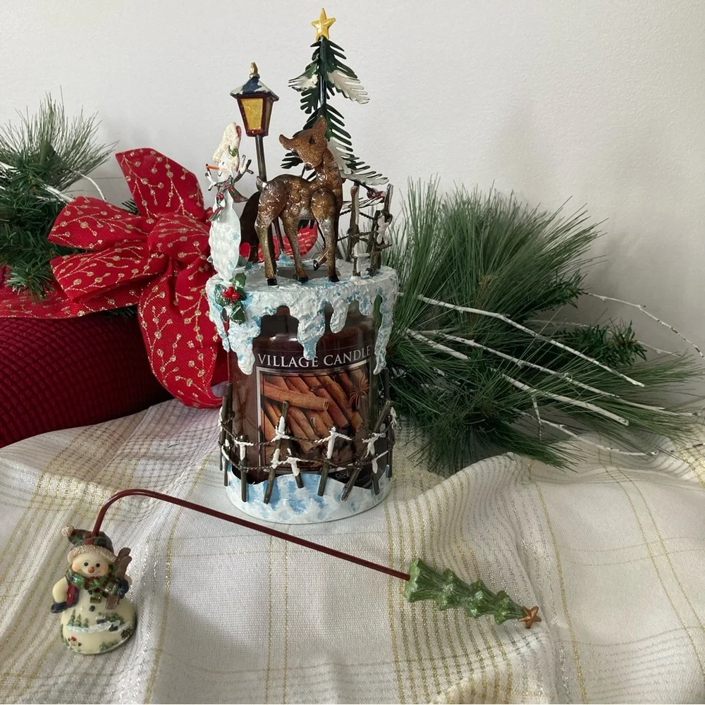 HOME INTERIORS 3pc candle set